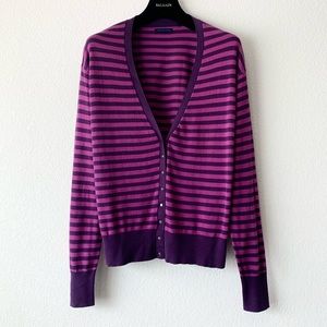 Martin + osa striped knit cardigan